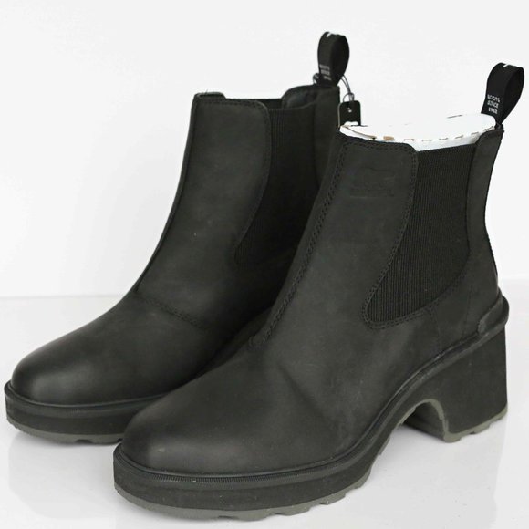 Sorel Shoes - New!  Sorel Hi-Line Heel Chelsea Waterproof Boot in Black, Size 9.5
